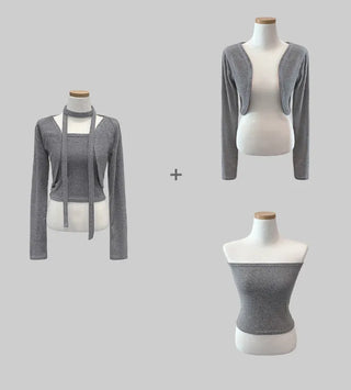 Cat Top Bolero Set (5 colors)