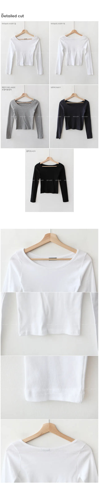 Modal Round Long-Sleeve T-Shirt