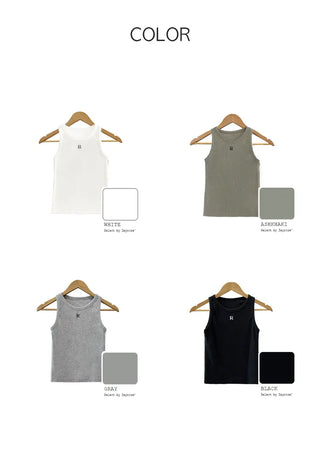 Day Slim Rib Sleeveless Top (4 colors)