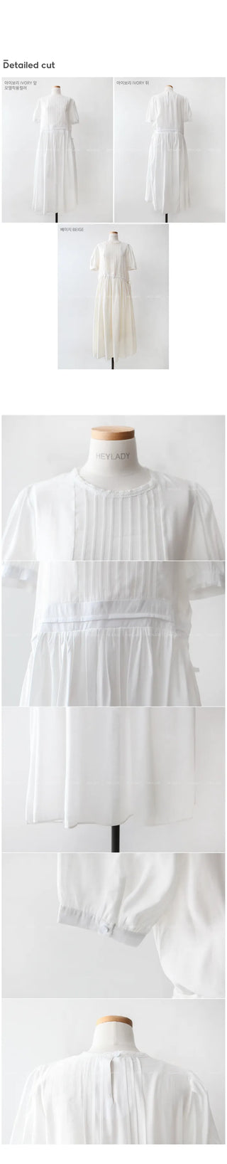 Tencel pleated long dress