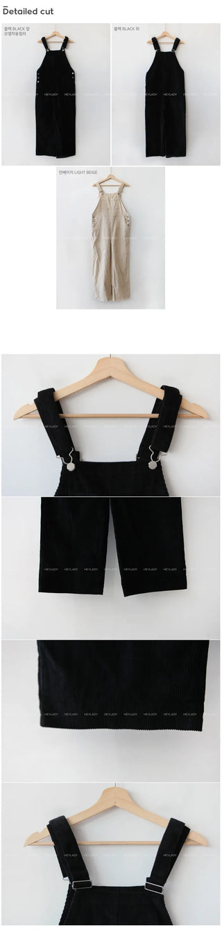 Corduroy Overalls Sweatshirt