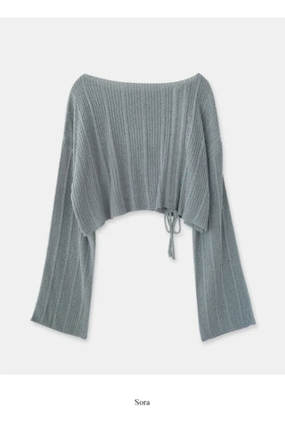 Summer cropped knit