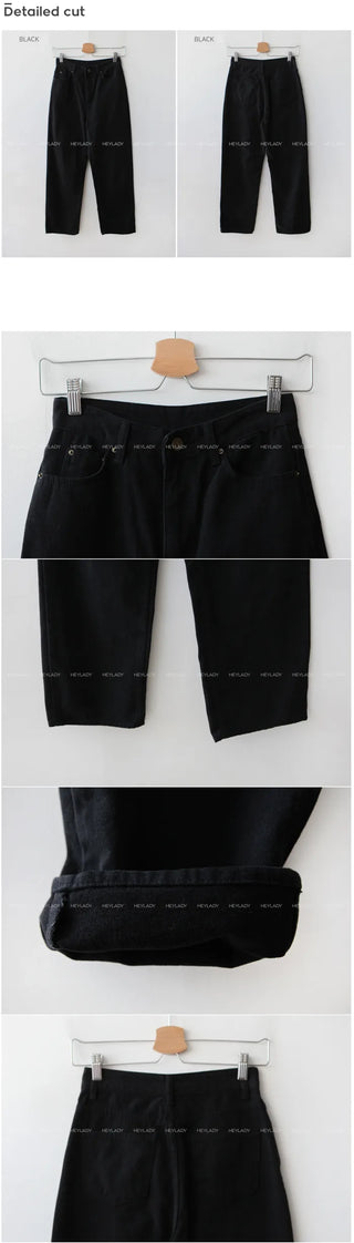 Fleece-lined wide cotton pants
