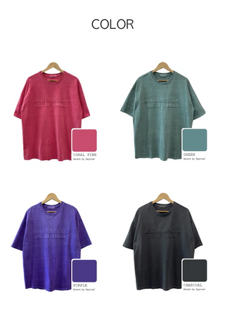 [Unisex] Pigment Stitch Oversized Short-Sleeve T-Shirt (4 colors)