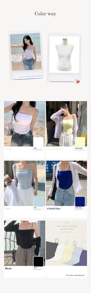 [Padded] Daily Sleeveless Top with Built-in Cups (5 colors)