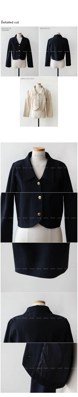 Short collar jacket