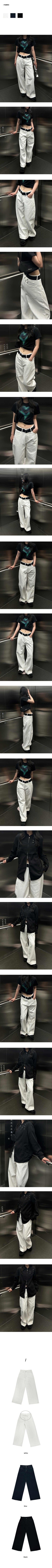 Cotton wide-leg pants