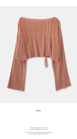 Summer cropped knit