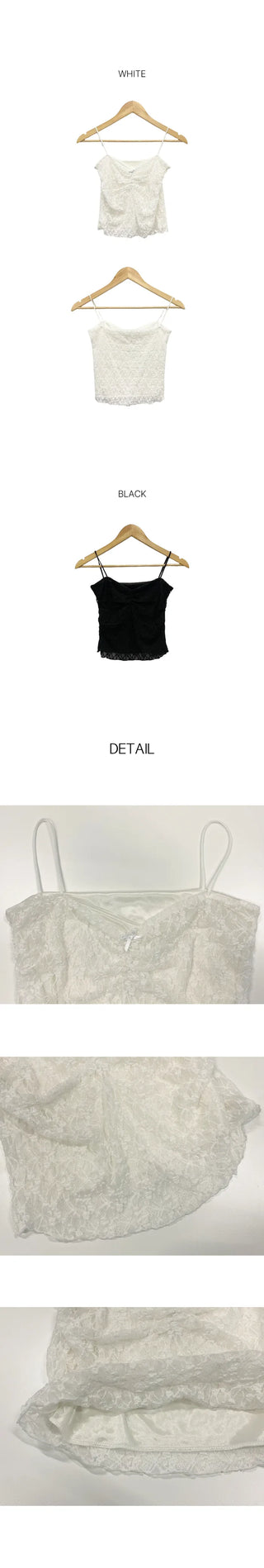 Lace sleeveless top (2 colors)