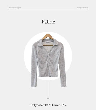 Summer slit collar cardigan (7 colors)