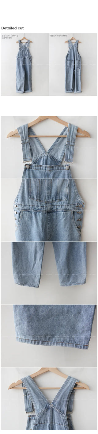 Denim Wash Overroll Pants