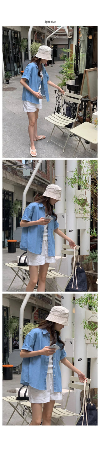 Summer denim shirt (2 colors)
