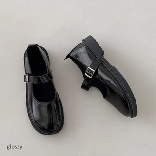 0435 Mary Jane Loafers (2 colors)