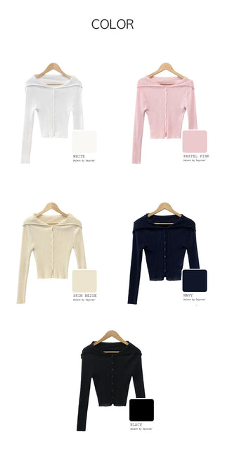 Summer Sailor Collar Cardigan (5 colors)