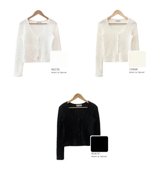 Lace layered cardigan (3 colors)