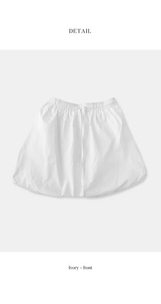 [Lined] Balloon Mini Skirt