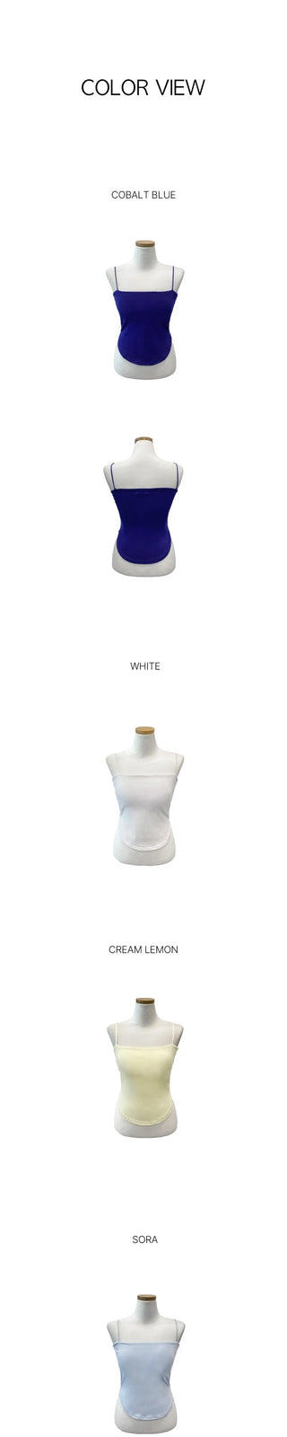 [Padded] Daily Sleeveless Top with Built-in Cups (5 colors)