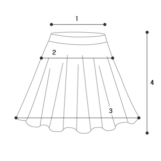 Tiered long skirt