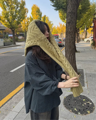 Cable knit cardigan