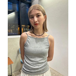Basic straight neck camisole