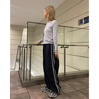 Spring Nylon Bicolor Pants