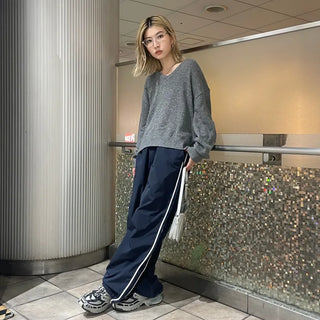 Spring Nylon Bicolor Pants