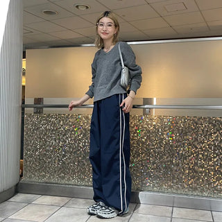 Spring Nylon Bicolor Pants