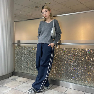 Spring Nylon Bicolor Pants