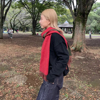 V-neck oversized knit
