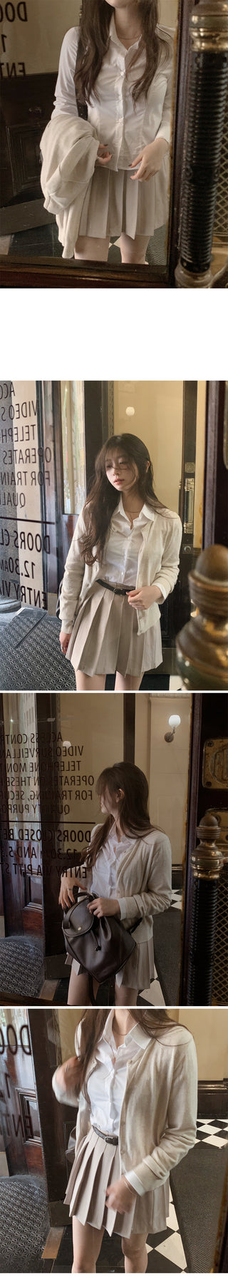 (basic/cropped) Striped shirt - 3 colors