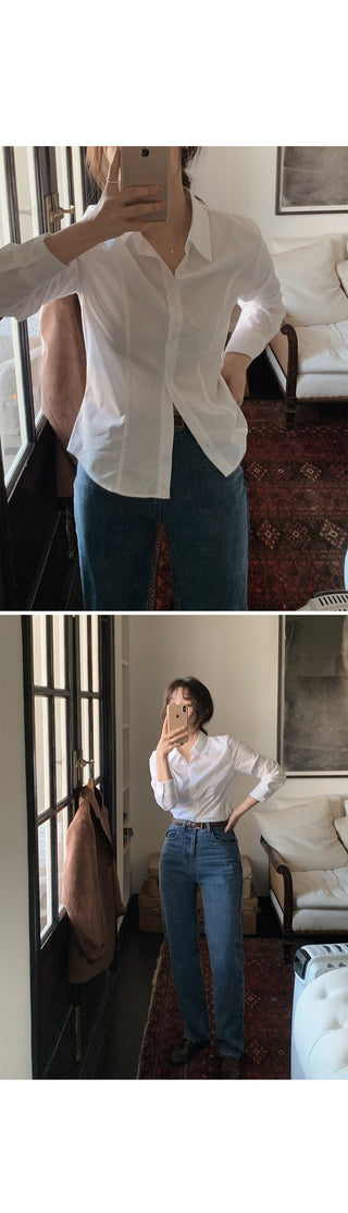 (basic/cropped) Striped shirt - 3 colors