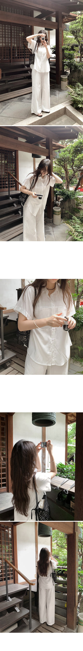Silky 2-Pocket Blouse Shirt - 4 Colors