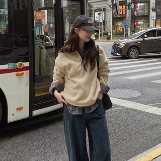 Half-zip fleece anorak