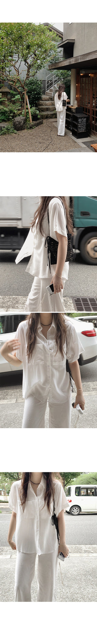 Silky 2-Pocket Blouse Shirt - 4 Colors