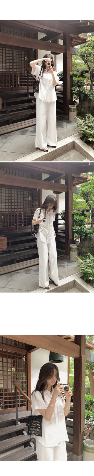 Silky 2-Pocket Blouse Shirt - 4 Colors
