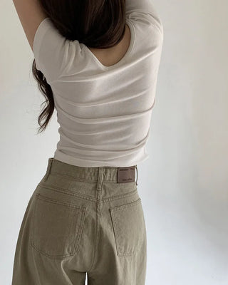 Summer wide chino pants
