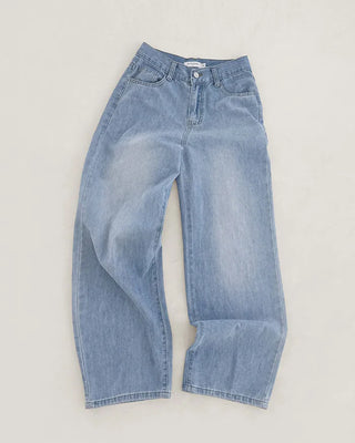 Summer wide denim pants