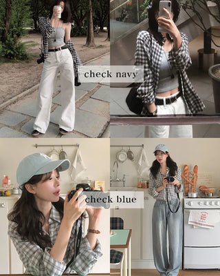 Summer check shirt
