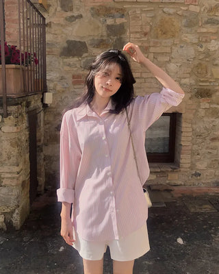 Classic striped border shirt