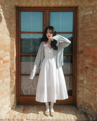 Perforated cardigan