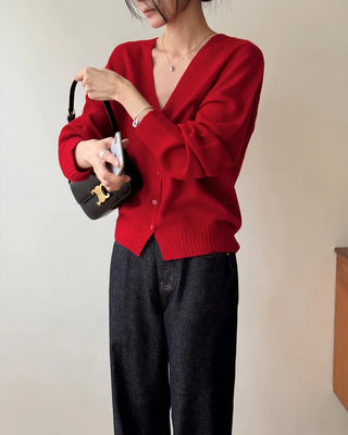 Wide-leg denim pants