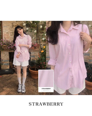 Classic striped border shirt