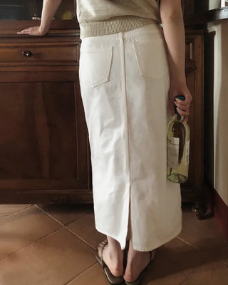 Cotton long skirt