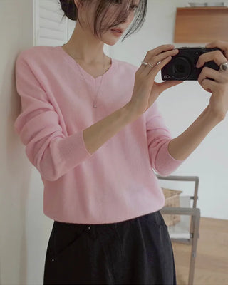 (100% cashmere) 2 types of cashmere knit