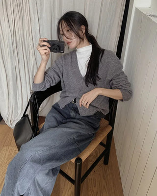 Premium Slit Denim Pants