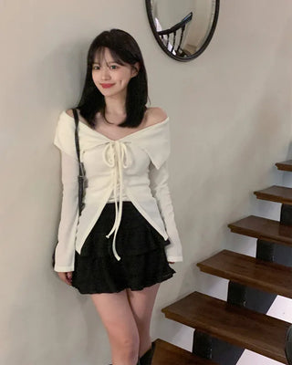 [3 colors] Frill Tiered Skirt