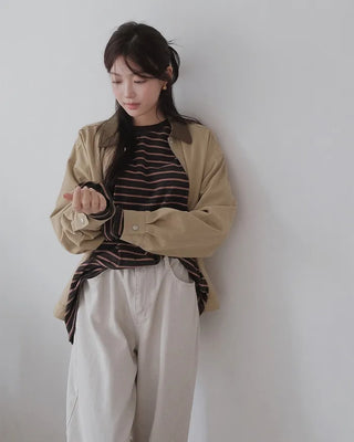 Oversized striped T-shirt