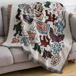 Jigsaw Puzzle Throw Blanket