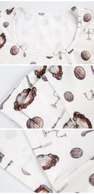 [JIKOO] vintage print tee