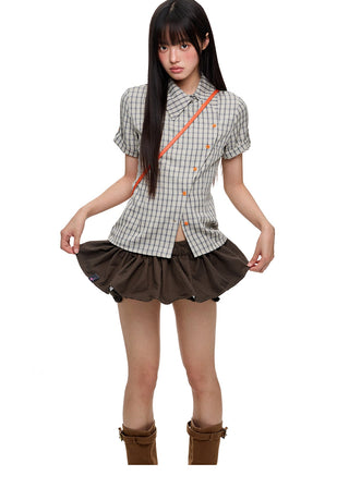 [JIKOO] tight waist top